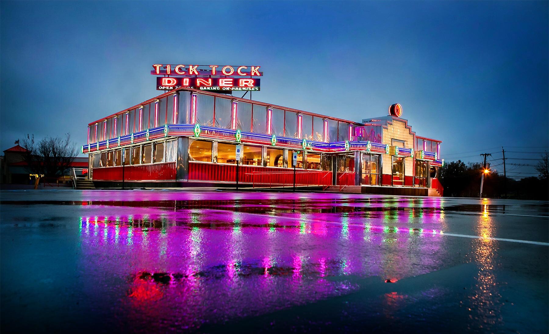 Credits in comments Exterior of Tick Tock Diner