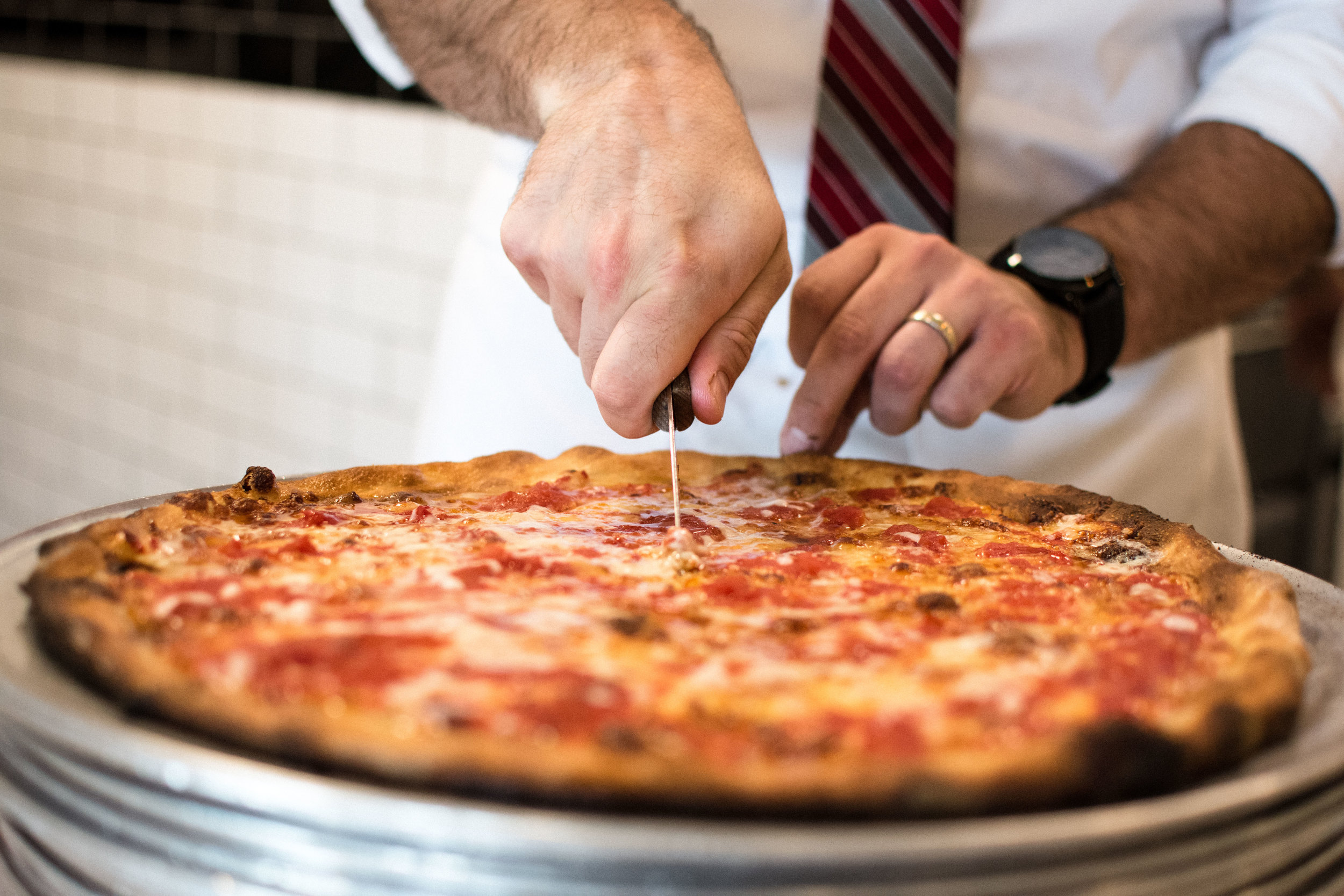 Pizza from De Lorenzo's