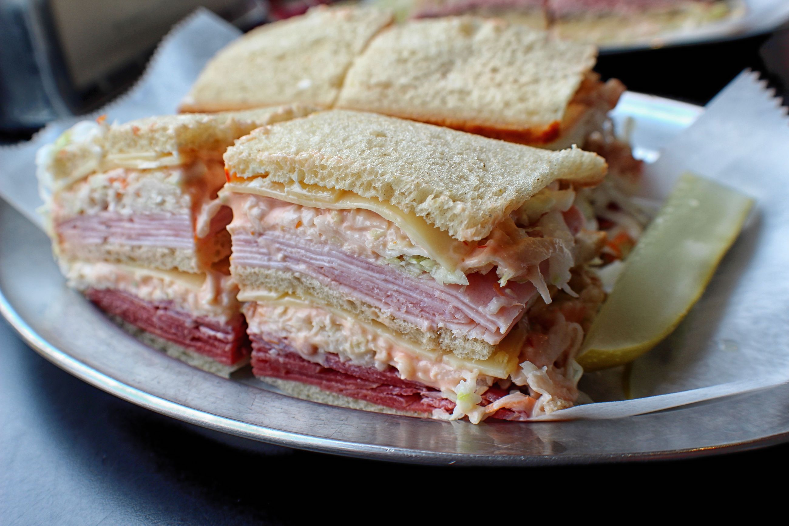 New Jersey style sloppy joe sandwich